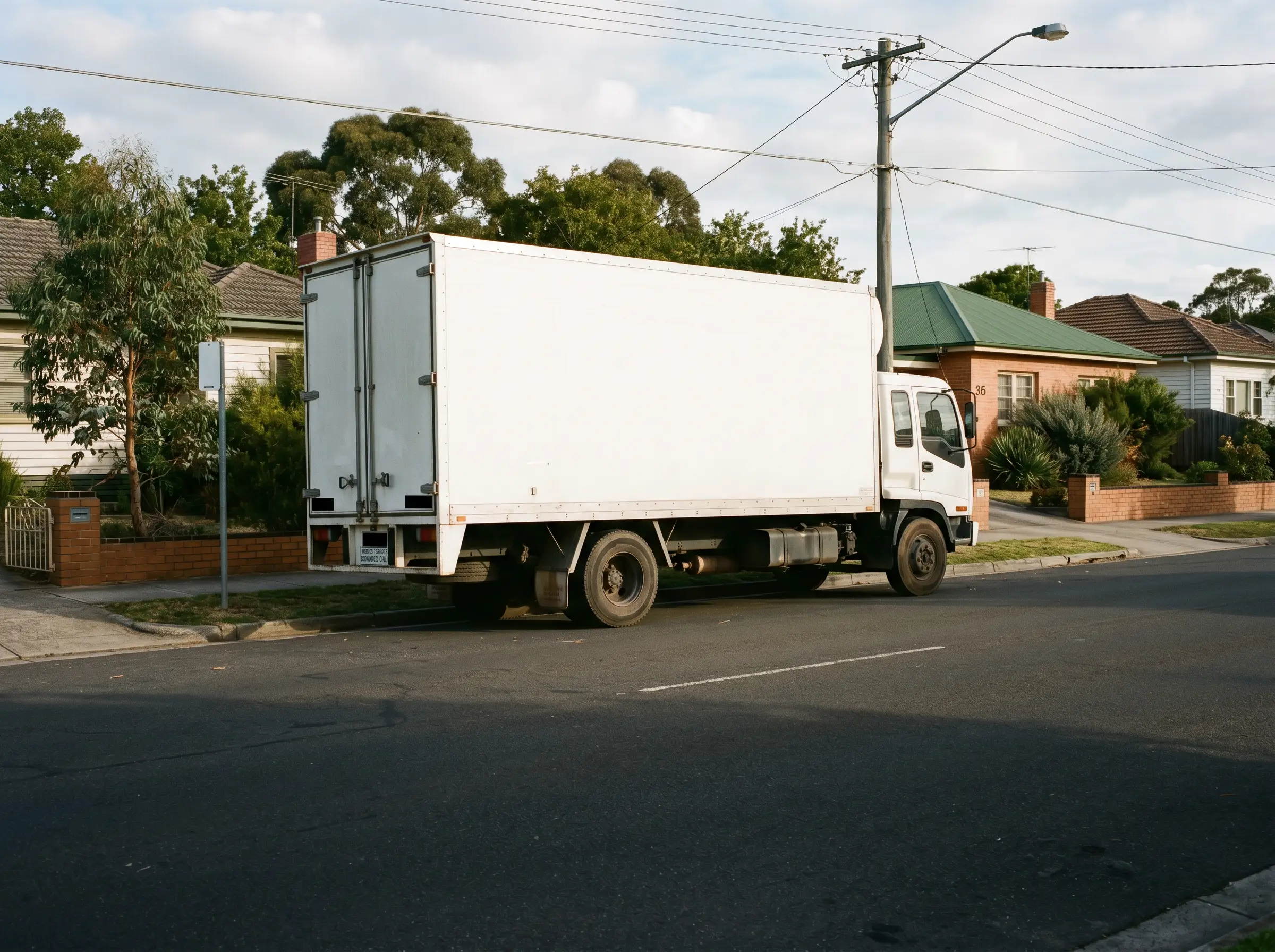 Heavy vehicle observed in restricted street evidence image