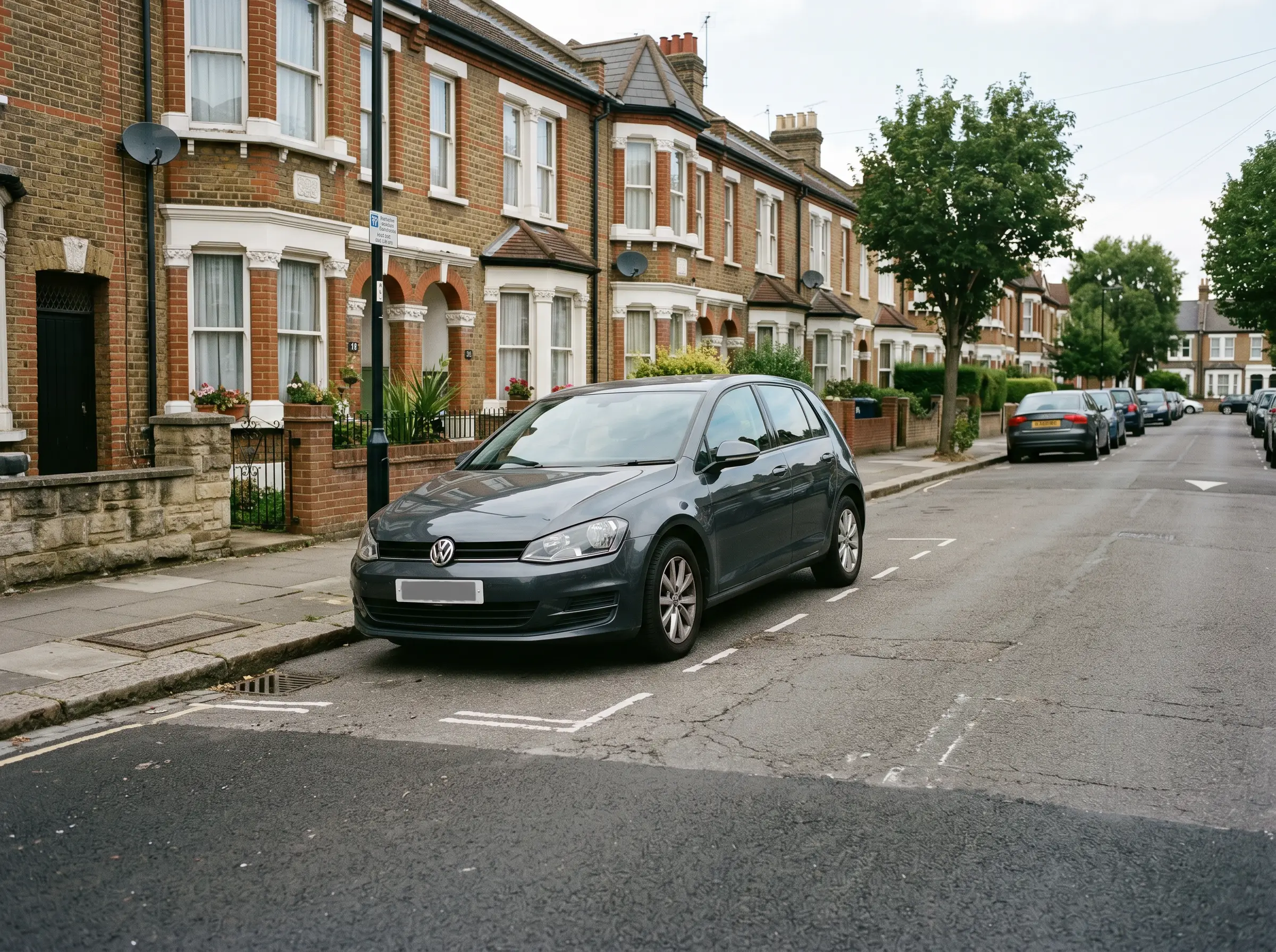 Vehicle parked outside authorised permit category evidence image
